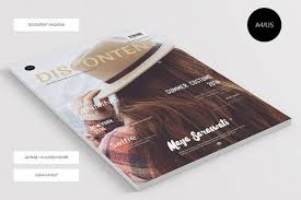 Discontent Magazine 6 Cover Set By Visual Art Supply Co On Creative Market Magazine Template Blog Photography Magazine Design