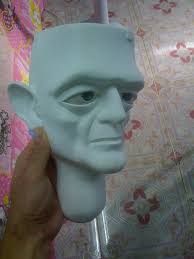 I'm mixing paint for the prototype Peanut ventriloquist's dummy! As we  announced