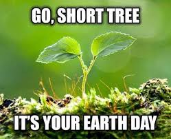 Go Short Tree It S Your Earth Day Earth Day Meme Short Trees Funny Earth