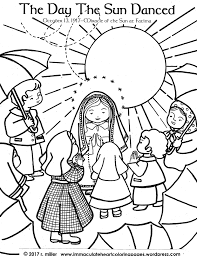 Animal coloring pages adult coloring pages coloring books colouring happy birthday papa birthday cards happy aniversary happy birthday coloring pages love yourself lyrics. The Day The Sun Danced The Miracle Of The Sun Immaculate Heart Coloring Pages