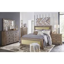 Beds, dressers, armoires and nightstands are the necessities that make up typical bedroom furniture sets, and while it certainly can be convenient, don't feel obligated to buy them all in one matching set. Willow Upholstered Bedroom Set Weathered Grey Progressive Furniture 3 Reviews Furniture Cart