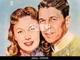 Le dernier avant-poste, Ronald Reagan, Rhonda Fleming, 1951 Photo Stock