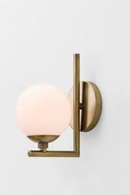 Applique En Laiton Et Boule En Verre Quimby Vintage Arteriors Luminaires Contemporain Luminaire Salle De Bains Ref 16110356 Wall Sconces Wall Sconce Lighting Sconces