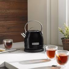 Kitchenaid kettle australia fires recovery. Kitchenaid Artisan Kek1222 Electric Kettle 1 25l Onyx Black Bunnings Australia