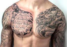 Japanese Dragon On Chest Tattoo Idea Chest Tattoo Men Cool Chest Tattoos Chest Tattoo