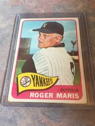 Prices for 1965 topps baseball cards. Roger Maris New York Yankees 1965 Topps Baseball Card Budd S Collectibles