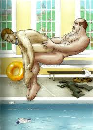 Rule 34 - Gay Gay Sex Hairy Chest Hairy Male Human Male Only Michael  Broderick Moustache Older Dom Younger Sub Older Male Older Man And Younger  Boy Older Penetrating Younger Pool Public