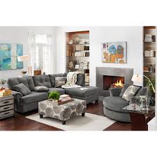 Cordelle 2 Piece Right Facing Chaise Sectional Gray Value City Furniture And Mattresses Value City Furniture City Furniture Furniture