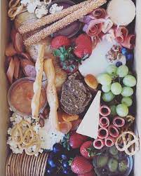 Our Medium Grazing Box Is Up For Grabs In Our First Birthday Give Away Thatgrazingli Charcuterie Gift Box Grazing Platter Ideas Charcuterie And Cheese Board