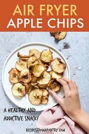 Air Fryer Apple Chips Are A Delicious Healthy And Totally Addictive Snack Since Th Air Fryer Recipes Healthy Low Carb Air Fryer Recipes Easy Actifry Recipes