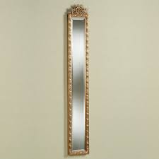 Brass full length wall mirror. Giuliana Antique Gold Floral Wall Mirror Panel