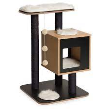 Vesper V Base Cat Furniture Black Vesper Cat Furniture Cat Tree Plans Cat Furniture