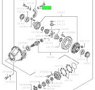 MC835180 Mitsubishi FUSO | Rear Differential Carrier Bearing Cap Lock Plate