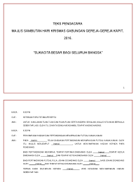 Contoh Teks Mc Natal Analisis