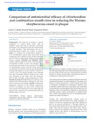 Pdf Comparison Of Antimicrobial Efficacy Of Chlorhexidine