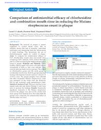 pdf comparison of antimicrobial efficacy of chlorhexidine