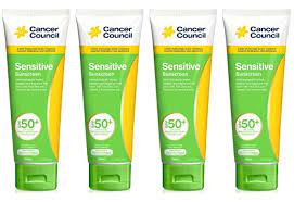 Concerns regarding excessive sun exposure and its health hazards have many people slathering on these toxic lotions please help bring more awareness about sunscreen ingredients and cancer by sharing this article with your friends and family below. Amazon Com Cancer Council Sensitive Sunscreen Lotion Spf50 With Aloe Vera And Vitamin E For Sensitive Skin 110 Ml X 4 Beauty