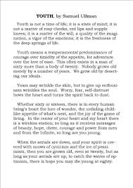 Youth Is Not A Time Of Life It Is A State Of Mind It Is A Matter Of The Will A Quality Of The Imagination Fantastic Quotes True Quotes Inspirational Quotes