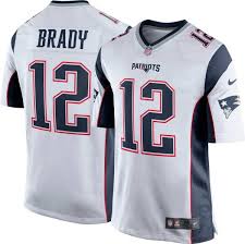 Choose an fashion jersey to show your loyalty and support this nfl season today!••• Nike Men S New England Patriots Tom Brady 12 White Game Jersey Dick S Sporting Goods