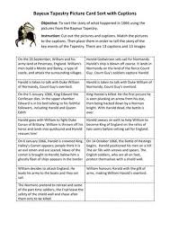Bayeux Tapestry Card Sort Activity For 1066 Bayeux Tapestry Sorting Activities Tapestry