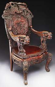 dragon chair ornate furniture gothic furniture carved furniture