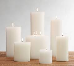 Unscented Wax Pillar Candles Pottery Barn
