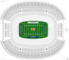 Detailed Cowboy Stadium Seat Map Cowboys Stadium Seat Chart