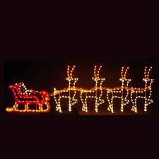 What christmas decoration was originally made from strands of silver? Santa Sleigh Reindeer C7 Led Light Display 30 Ft W Christmas Roof Decorations Roof Decoration Outdoor Christmas Lights