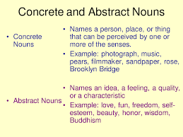 Nomina (kata benda) adalah kata yang menyatakan nama seseorang, tempat, atau semua benda/ yang dibendakan. Pengertian Dan Contoh Kalimat Abstract Dan Concrete Noun Bahasa Inggris