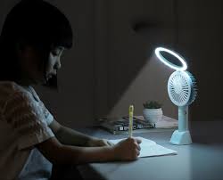 A usb port is built into the base for charging smartphones. Table Lamp Fan Phone Holder 3 In 1 Summer Artifact China Led Desk Lamp Fan And Led Mini Fan Price Made In China Com