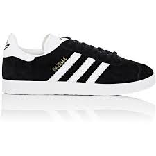 Adidas Black And White Striped Shoes Adidas Women S Women S Gazelle Suede Low Top Sneakers 90 Liked On Polyvore Featuring Shoes Sneake Black Lace Up Shoes Black Lace Shoes Adidas Shoes Women