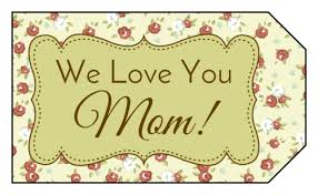 We Love You Mom Floral Gift Tag I love you mom text illustration, mother, i love you mom, love, text, words_phrases png. we love you mom floral gift tag