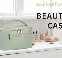 Trousse Trucchi Donna Borsa Porta Trucchi in Eco Pelle Vegana Con Sacchetto  Per Pennelli Beauty Case Grande Idrorepellente Per Viaggiare Durante la ...