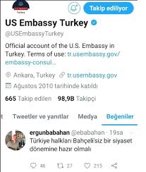 Amerikan Buyukelciligi Skandal Bahceli Tweeti Sonrasi Ozur Diledi Haberler Com Guncel