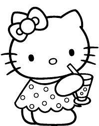 Hello Kitty Was Drinking Delicious Coloring Page Hello Kitty Coloring Pages Kidsdrawing F Hello Kitty Coloring Hello Kitty Colouring Pages Kitty Coloring