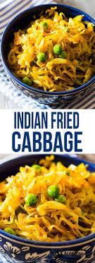 Indian Fried Cabbage Recipe Indian Food Recipes Veggie Dishes Recipes