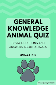 Apr 16, 2021 when the black death ran rampant through cities in the middle ages, n. General Knowledge Animal Quiz For Kids Quizzy Kid