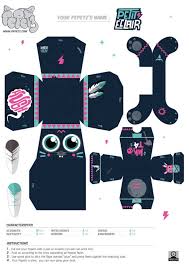 Pepetz Petit Eclair De Mkt4 Paper Toy Fr Paper Toy Bricolage Printemps Ado Animaux En Papier