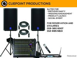 Founded in 2005 as a precise response to the new needs of the market of events and installations, ele light is now a leader in the rental of furniture design throughout italy. Pa Sound System Rental Dj Equipment Rental Event Services Wedding For Sale In City Centre Kuala Lumpur Sheryna Com My Mobile 725813