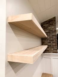 Wall shelves are traditionally mounted with wooden brackets or corbels. Budget Friendly Faux White Oak Floating Shelves Honey Built Home