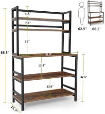 Turn turkey over after first hour to finish cooking. Buy Tribesigns Kitchen Bakers Rack With Storage And Hutch 5 Tier Kitchen Microwave Cart Stand Rack Free Standing Industrial Kitchen Utility Storage Shelf Rustic Brown Online In Turkey B092vxy2f8