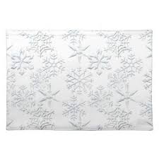 Snowflake Placemats Zazzle Com Placemats Tapestry Snowflakes