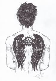Fallen Castiel Supernatural Tattoo Supernatural Drawings Supernatural Art