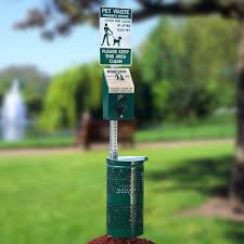 Pet waste station installation & service. Dogipot Pet Station Steel Aluminum Dog Waste Disposal Station