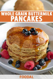 Our grain berry pancake & waffle mix with onyx sorghum is the perfect way to mix delicious and healthy together in one breakfast. Whole Grain Buttermilk Pancakes Recipe Foodal