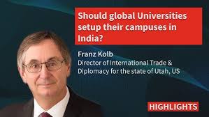 Should global Universities setup their campuses in India