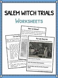 Salem Witch Trials Facts Worksheets For Kids Includes Lesson Plans Study Material Resources On The Salem Witch Trials Facts Salem Witch Salem Witch Trials