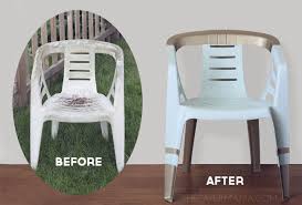 Outdoor Chair Revamp Thepapermama Com Plasticchair Dining Chairs Diy Outdoor Chairs Plastic Patio Chairs