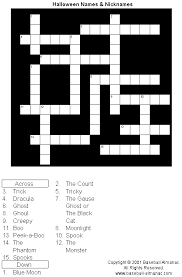 Not only are crossword puzzles fun to complete, but they also provide for a great teaching opportunity. Baseball Crossword Puzzle Halloween Names Nicknames Printable Version