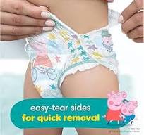 Pampers Easy Ups and Baby Wipes - Pull On Disposable Potty Training  Underwear for Girls and Boys, Size 7 (5T-6T), 84 Count, ONE MONTH SUPPLY  with ...